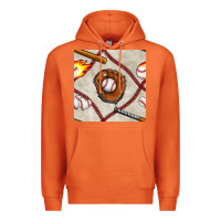 Carrot baseball glove and bat seamless pattern Premium Hoodie - BundleAndBundleShop