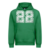 Emerald Number 22 Sports Jersey Lucky No. Birthday Age Vintage Urban Hoodie - tuanDangUi