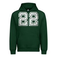 Forest Green Number 22 Sports Jersey Lucky No. Birthday Age Vintage Urban Hoodie - tuanDangUi
