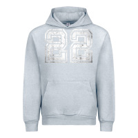 Heather Grey Number 22 Sports Jersey Lucky No. Birthday Age Vintage Urban Hoodie - tuanDangUi