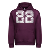 Mauve Wine Number 22 Sports Jersey Lucky No. Birthday Age Vintage Urban Hoodie - tuanDangUi