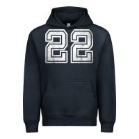 Navy Number 22 Sports Jersey Lucky No. Birthday Age Vintage Urban Hoodie - tuanDangUi