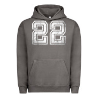 Number 22 Sports Jersey Lucky No. Birthday Age Vintage Urban Hoodie | Teevron