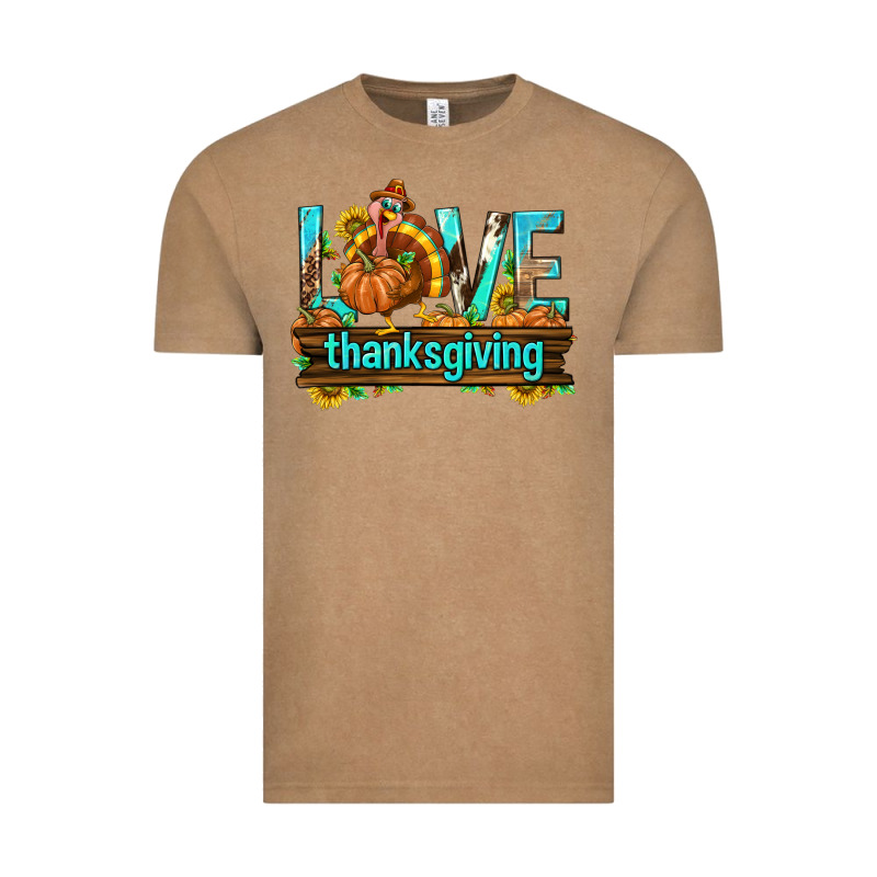 Love Thanksgiving With Turkey Vintage Tee by texasbilliewilder | Teevron