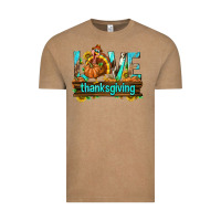 Vintage Coffee Love Thanksgiving with Turkey Vintage Tee - texasbilliewilder