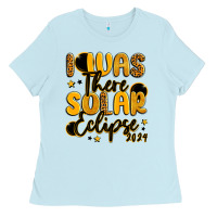 Baby Blue i was there solar eclipse 2024 Ladies Tee - LillyAllenDesigns
