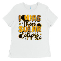 White i was there solar eclipse 2024 Ladies Tee - LillyAllenDesigns