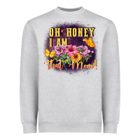Heather Grey Oh honey i am that mom Heavyweight Sweatshirt - FaDigitalArtStudio