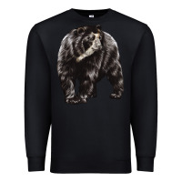 Black Spectacled Bear Premium Sweatshirt - LillyAllenDesigns