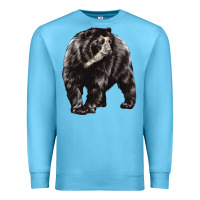 Ocean Blue Spectacled Bear Premium Sweatshirt - LillyAllenDesigns
