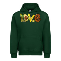 Forest Green love avocado Urban Hoodie - BarkalooDesign
