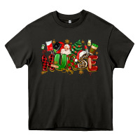 Asphalt christmas  nurse Heavy Core Tee - MaliasSmallBusiness