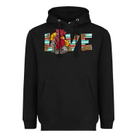 Black love rooster head Heavyweight Hoodie - LillyAllenDesigns