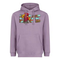 Lavender love rooster head Heavyweight Hoodie - LillyAllenDesigns
