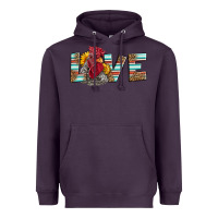 Plum love rooster head Heavyweight Hoodie - LillyAllenDesigns