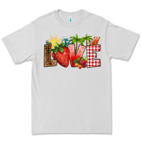 Dove Grey love strawberry Premium Tee - RanaPortraitStore
