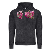 Vintage Black Breast Cancer skeleton hands Vintage Hoodie - NancyCooperArtShop