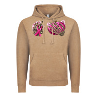 Vintage Coffee Breast Cancer skeleton hands Vintage Hoodie - NancyCooperArtShop