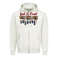 Oatmeal Heather loud and proud wrestling mom Zipper Hoodie - LillyAllenDesigns