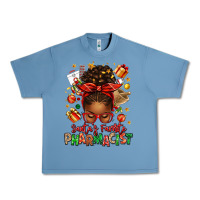 Pebble Blue santas favorite pharmacist afro messy bun Urban Heavy Tee - texasbilliewilder