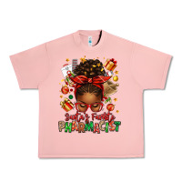Salmon santas favorite pharmacist afro messy bun Urban Heavy Tee - texasbilliewilder