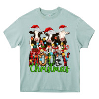 Arona christmas three cows mooey christmas Heavy Core Tee - MaliasSmallBusiness