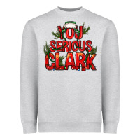 Heather Grey you serious clark bbs Heavyweight Sweatshirt - BundleAndBundleShop
