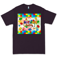 Plum autism mom Premium Tee - LillyAllenDesigns