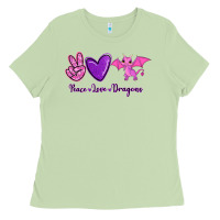 Matcha Peace Love Dragons Ladies Tee - RanaPortraitStore