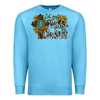 Ocean Blue let me tell you about my jesus Premium Sweatshirt - RacoonDesign