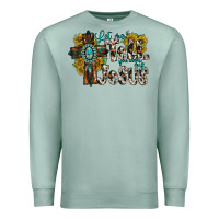 Seafoam let me tell you about my jesus Premium Sweatshirt - RacoonDesign