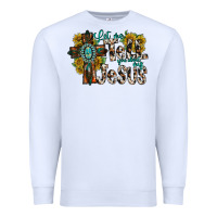 White let me tell you about my jesus Premium Sweatshirt - RacoonDesign