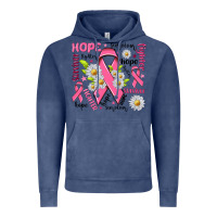Vintage Denim Breast Cancer Vintage Hoodie - NancyCooperArtShop