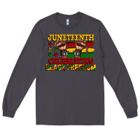 Smoke juneteenth celebrating black freedom Long Sleeve Tee - CowGirlArtShop