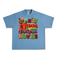 Pebble Blue hot cocoa and christmas movies Urban Heavy Tee - texasbilliewilder
