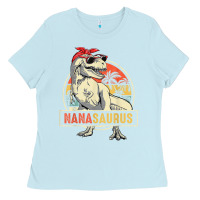 Baby Blue Nanasaurus T Rex Dinosaur Nana Saurus Family Matching Ladies Tee - tuanDangUi