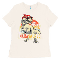 Bone Nanasaurus T Rex Dinosaur Nana Saurus Family Matching Ladies Tee - tuanDangUi