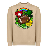 Mushroom St. Patrick's Day American Football Heavyweight Sweatshirt - FaDigitalArtStudio