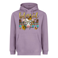 Lavender Western Blessed Mom Baby Calf Heavyweight Hoodie - LillyAllenDesigns