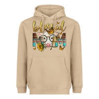 Mushroom Western Blessed Mom Baby Calf Heavyweight Hoodie - LillyAllenDesigns