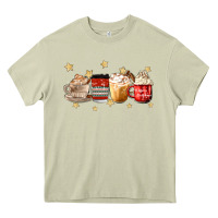 Mossy christmas coffee Heavy Core Tee - MaliasSmallBusiness