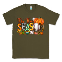 Army Green tis the season baseball Classic Tee - RacoonDesign