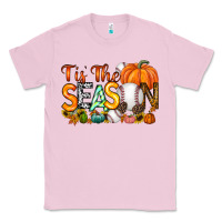 Bubblegum Pink tis the season baseball Classic Tee - RacoonDesign