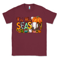 Burgundy tis the season baseball Classic Tee - RacoonDesign