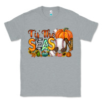 Heather Grey tis the season baseball Classic Tee - RacoonDesign