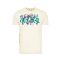 Vintage Arctic I am a survivor teal ribbon Ovarian Cancer Vintage Tee - NancyCooperArtShop