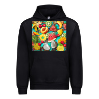 Black summer fruits Urban Hoodie - BarkalooDesign