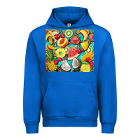 Cobalt summer fruits Urban Hoodie - BarkalooDesign