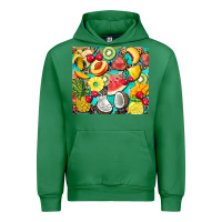 Emerald summer fruits Urban Hoodie - BarkalooDesign
