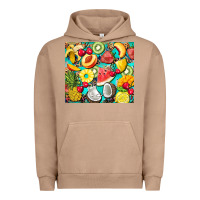 Pigment Burro summer fruits Urban Hoodie - BarkalooDesign